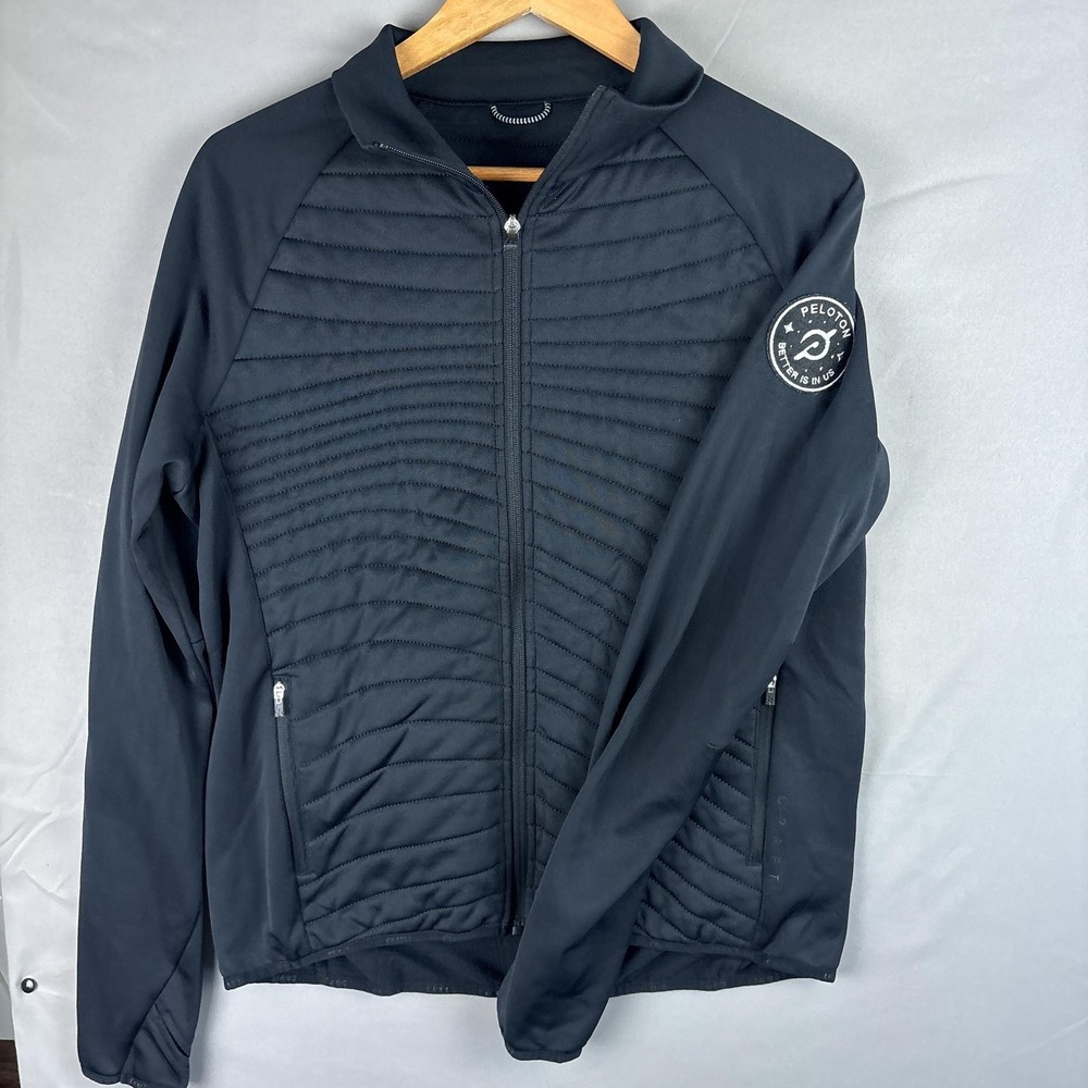 Craft‎ x Peloton Full Zip Quilted Jacket Womens Medium (EU 40) Black